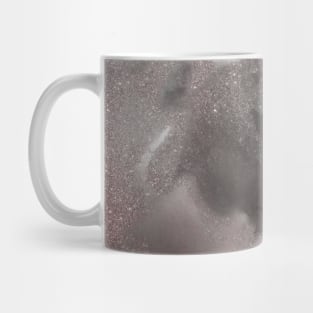 Pink and Grey Marble Glitter Sparkle Mug